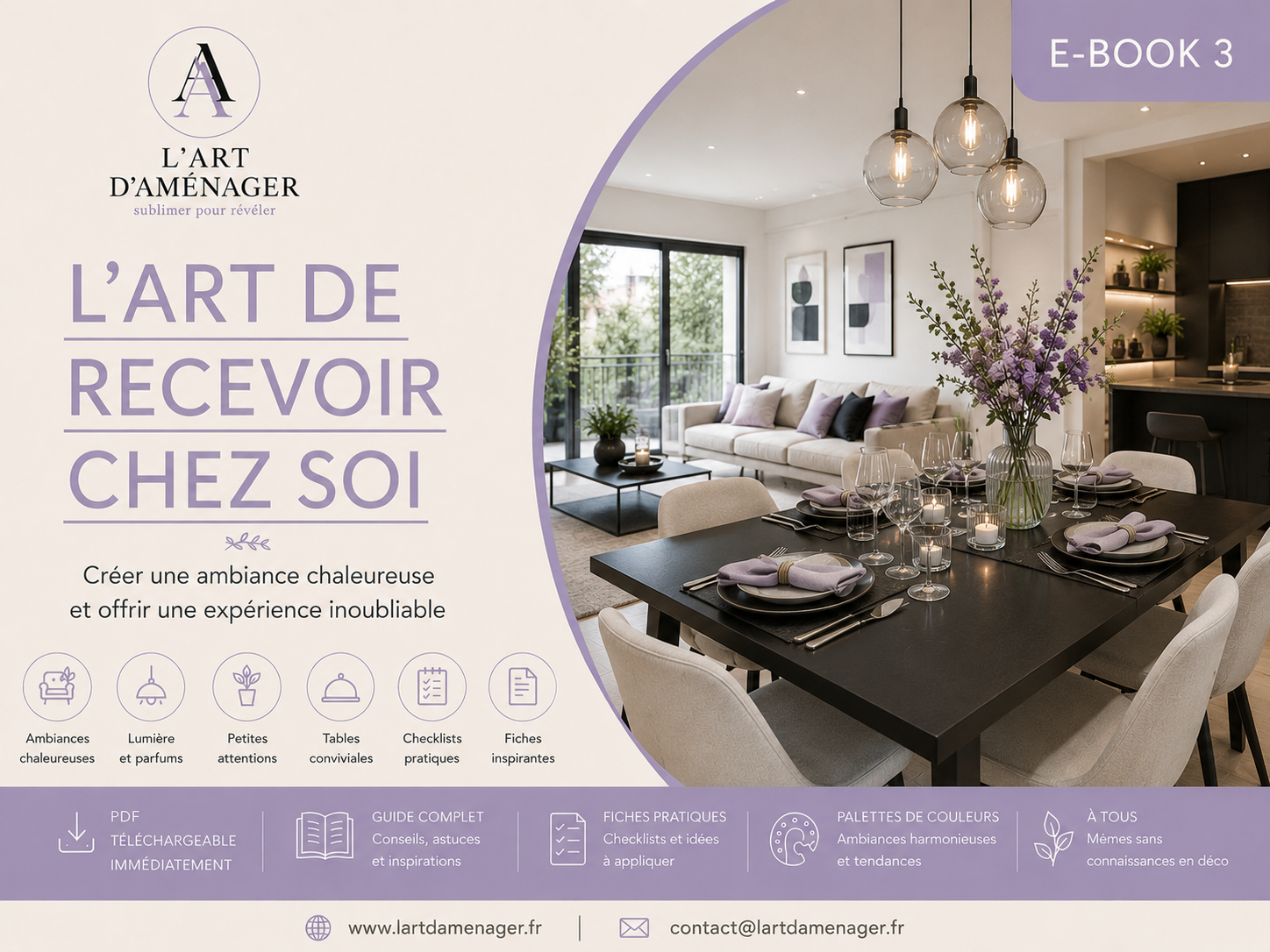 E-Book 3 – L'Art de Recevoir chez soi
