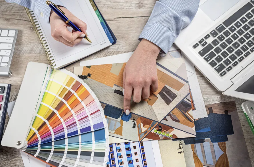 Choix de nuancier de couleurs pour un projet de home staging
